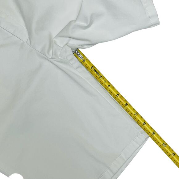 Liz Claiborne Flat Front Bermuda Shorts, White, Size 6 Petite - Picture 6 of 9